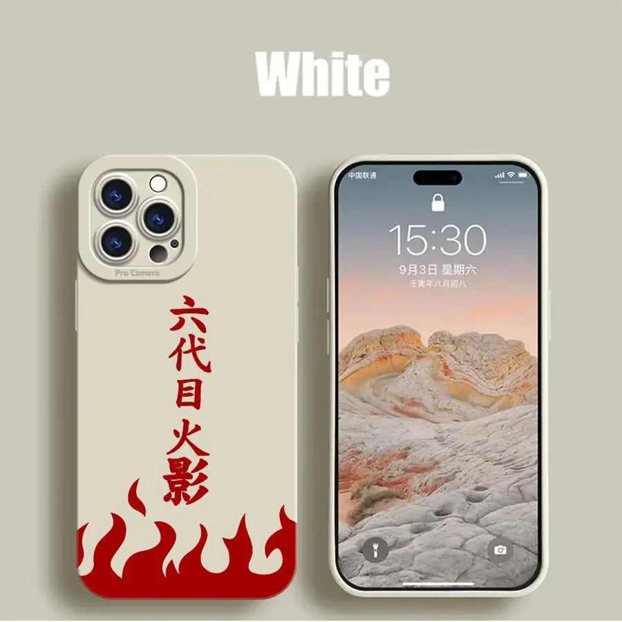 N - arutoS Namikazes LOGO Soft TPU Case for iPhone