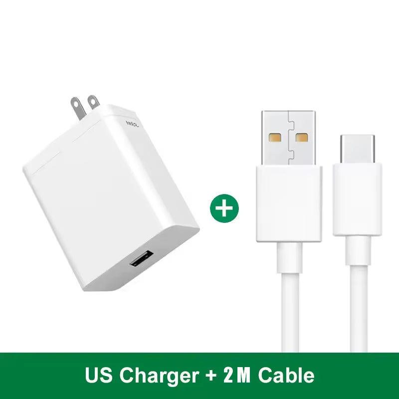 33W SuperVOOC Fast Charging USB Charger For OPPO