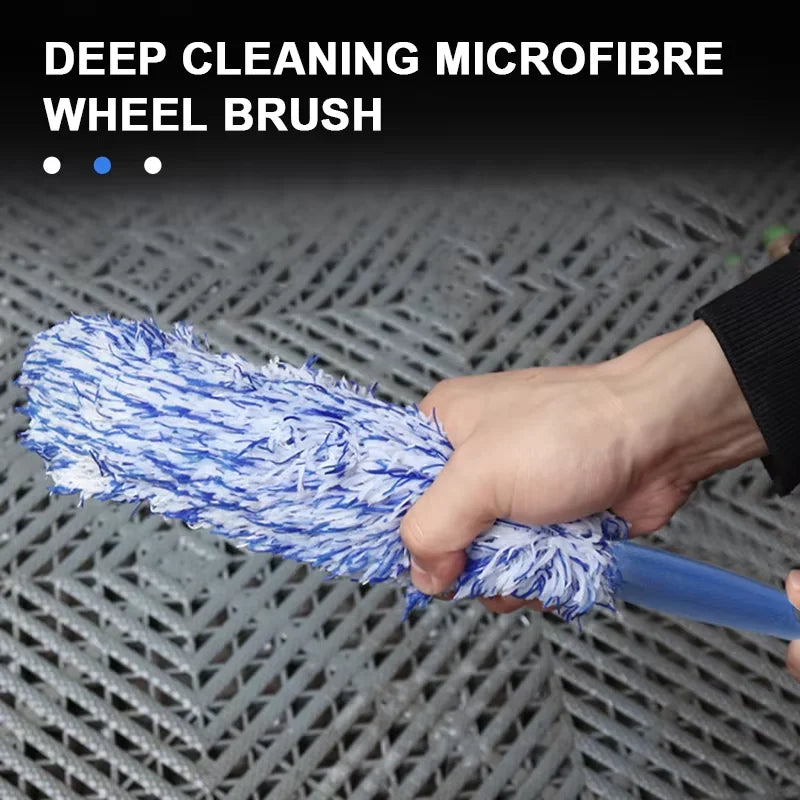 Car Wheel Tire Rim Cleaning Brush Portable Plush