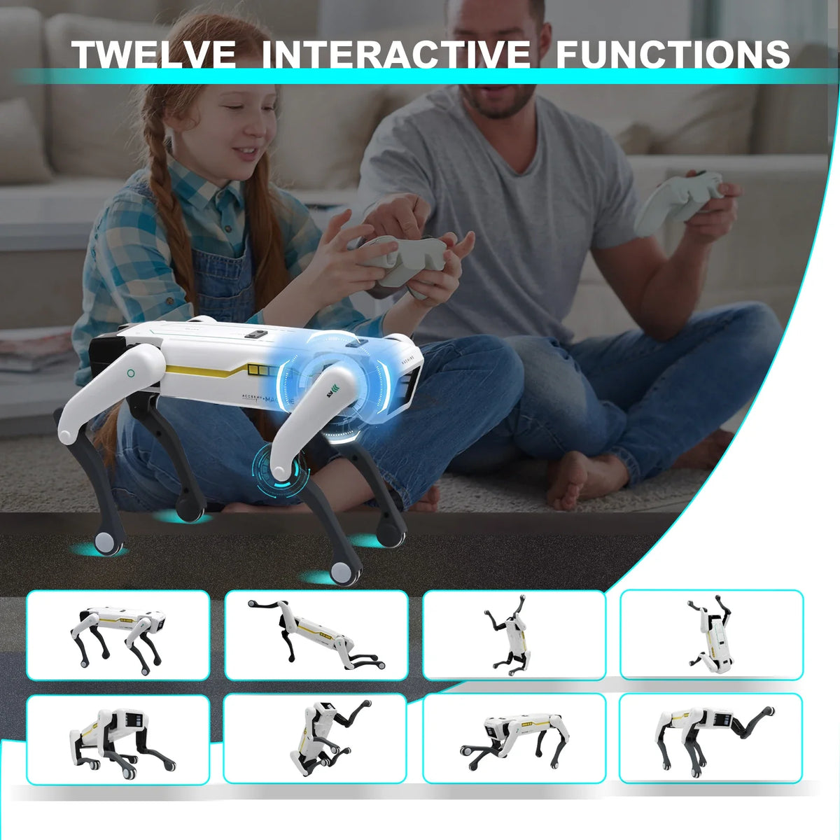 Intelligent AI RC Robot Dog Voice Dialogue APP Remote