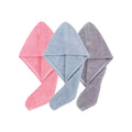 Solid Color Hair Towel Textured Dry Hair Cap 9.8'