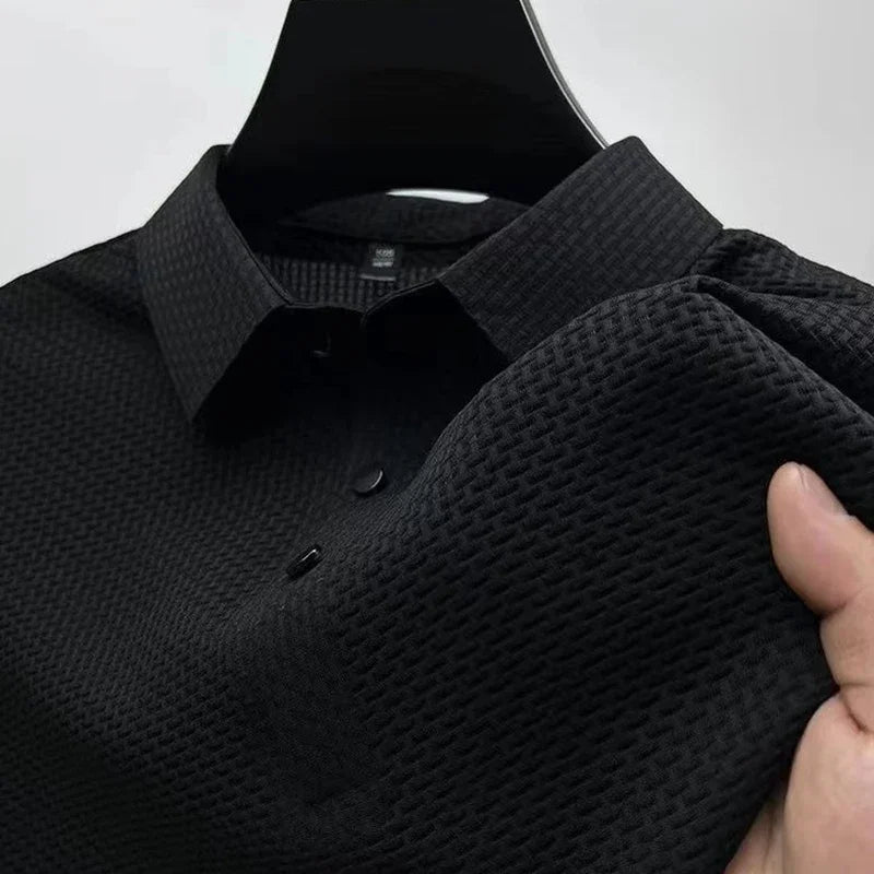 New Men's Business Casual Short Sleeved Bone