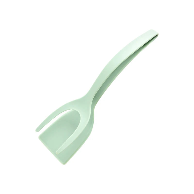 2 In 1 Flip Spatula Tongs Nylon Non Stick Kitchen
