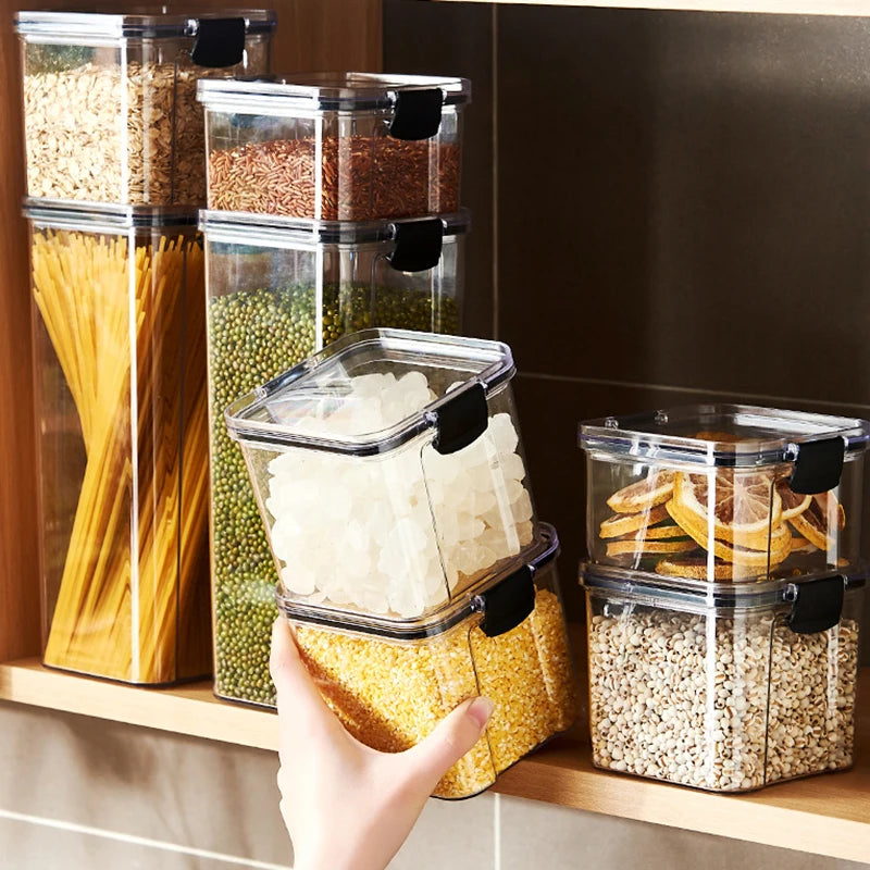Sealed Jars Kitchen Grain Storage Organizer Large