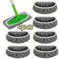 4 Reusable Mop Pads with High Water Absorption