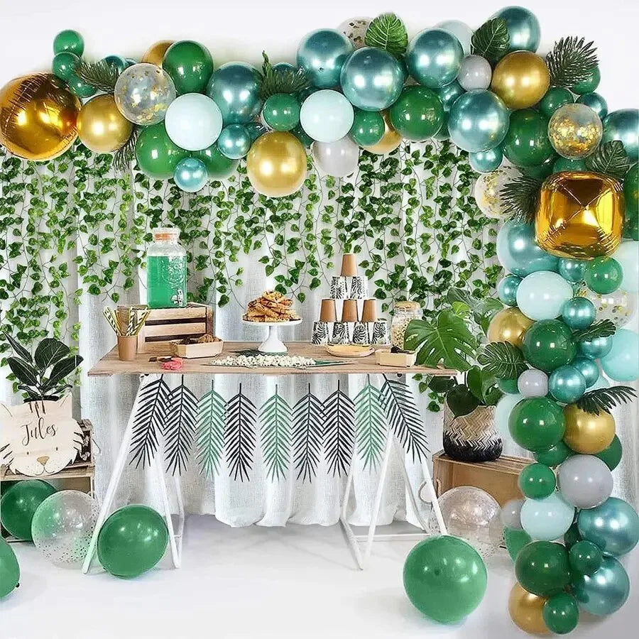 4/10M Artificial Plant Green Ivy Leaf Garland