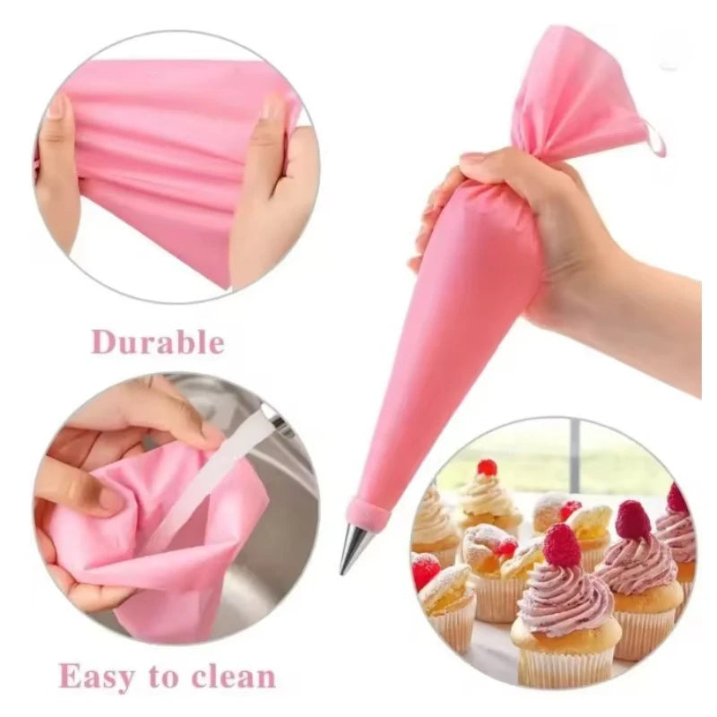 Silicone Piping Tip Set Cake Frosting Tips