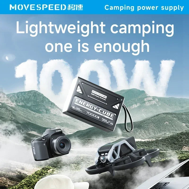 70000mAh Power Bank 100W Fast Charging Large