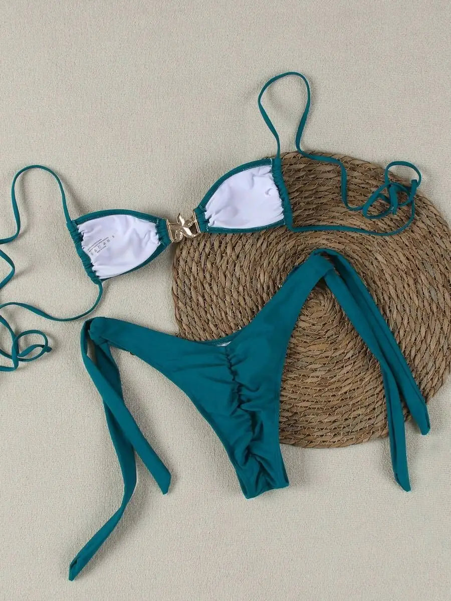 Women Bikini Sexy Fashion Split Swimsuit Backless
