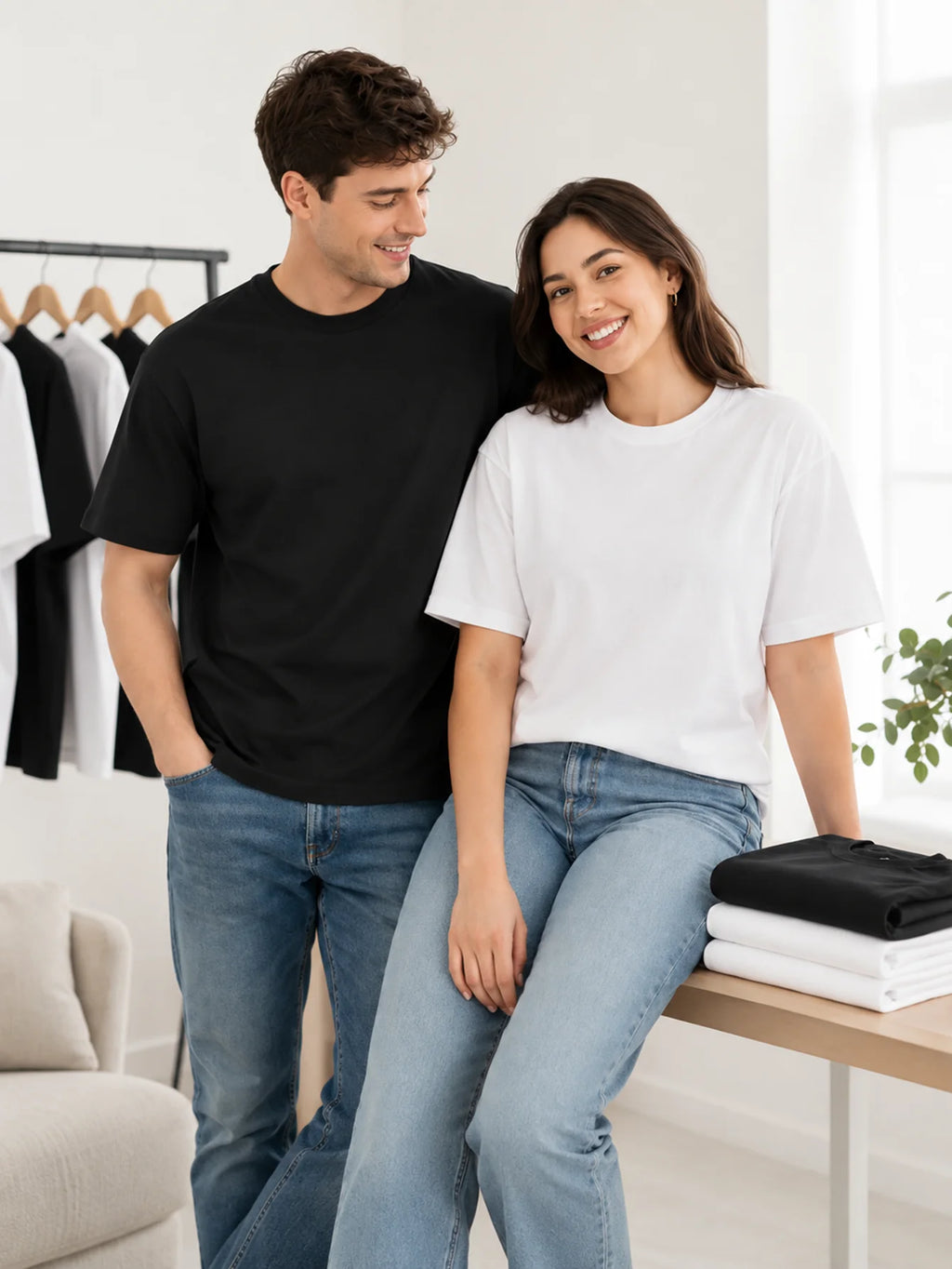 Men's And Women's Fitness Casual T