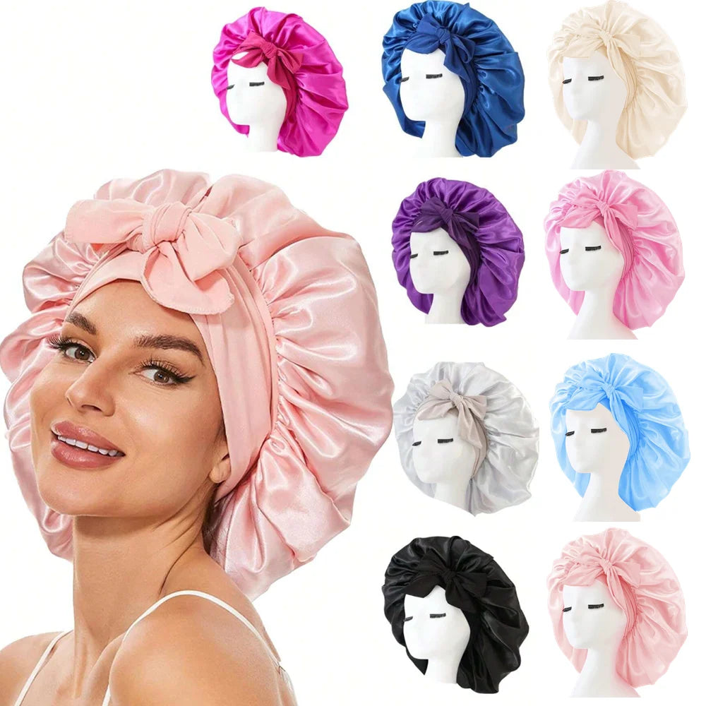 Satin Bonnet Silk Bonnet Adjustable Bonne