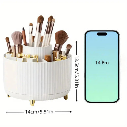 Organisateur de maquillage rotatif à 360°