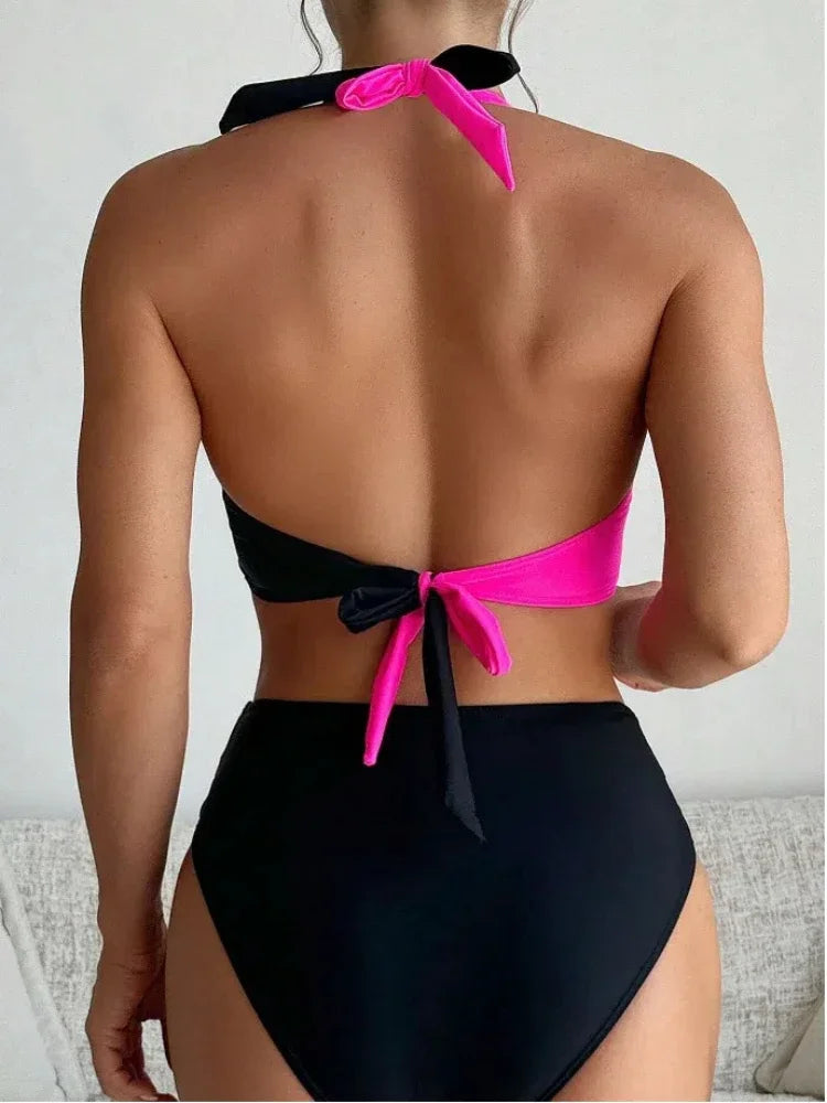 Maillot de bain deux pièces push-up sexy pour femme