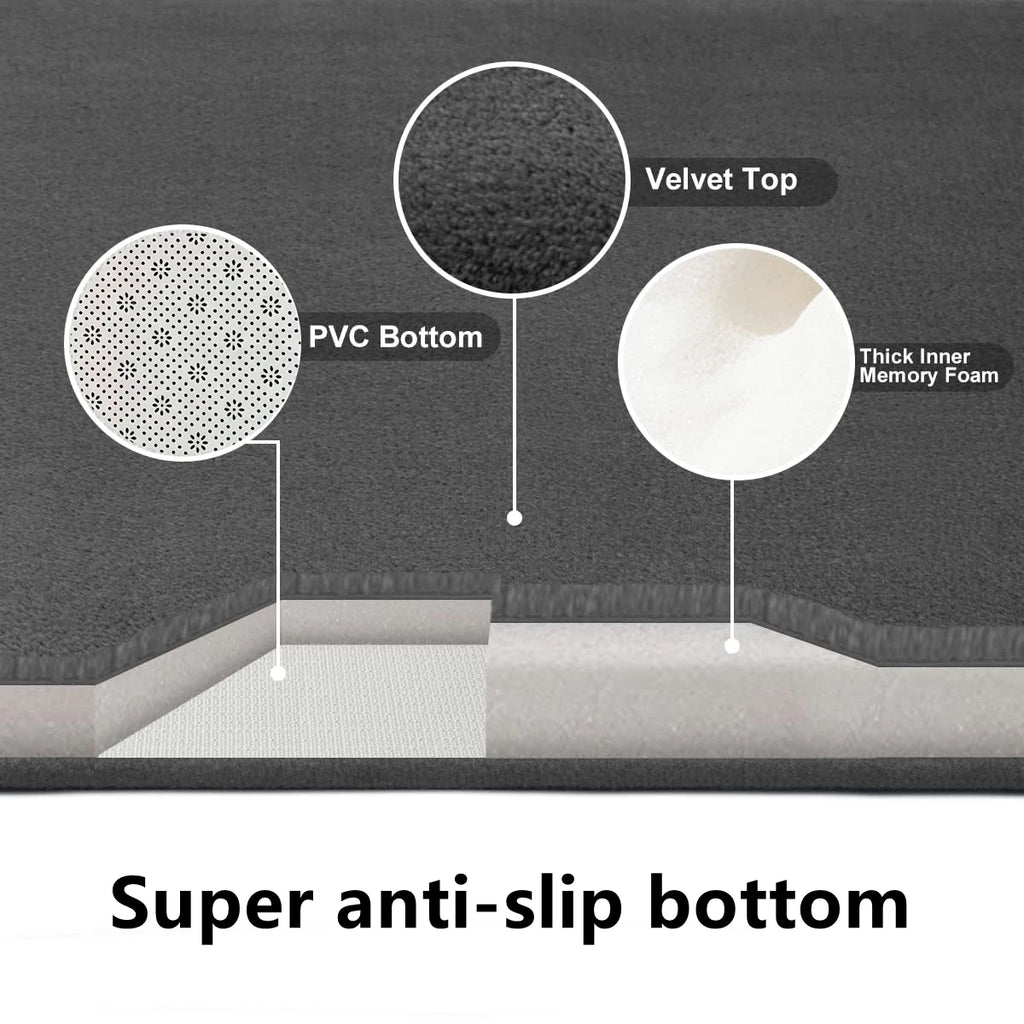 3D Non Slip Bathroom Mat Bath Mats Absorbent