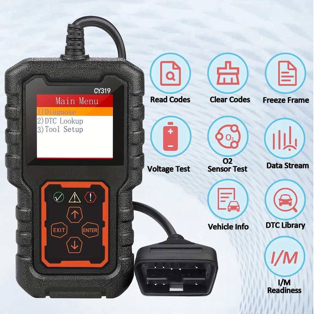 Scanner OBD2 - Outil de diagnostic, Code moteur
