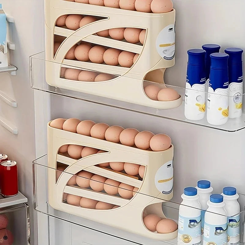 3 - Tier Rolling Egg Storage Container