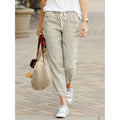 Y2K Women's Cotton Drawstring Elastic Waist Pants