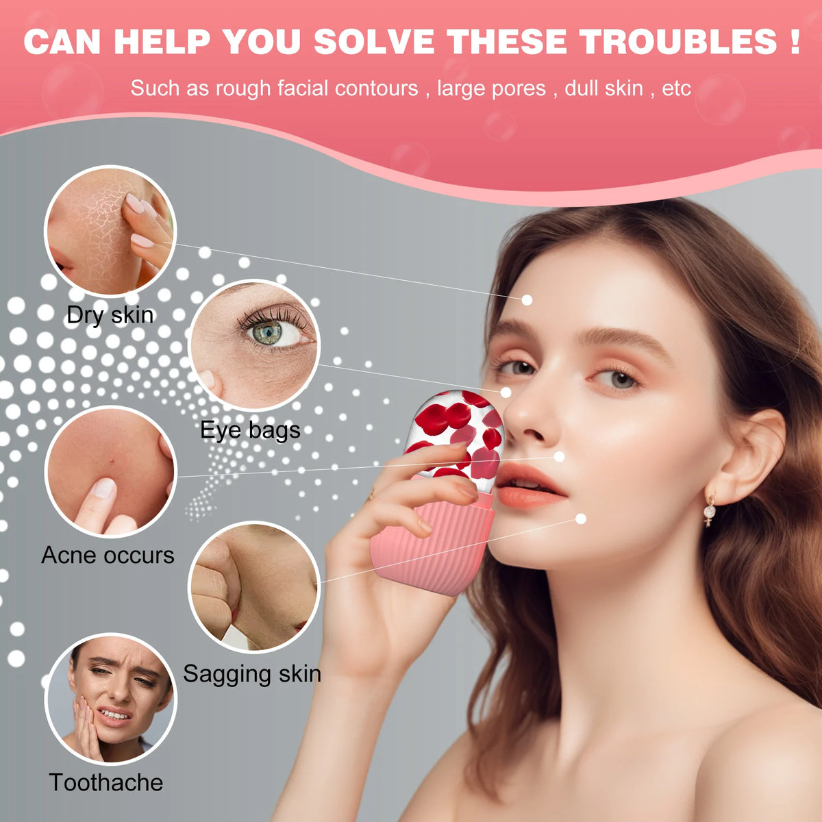 Silicone Face Ice Cube Mold for Beauty
