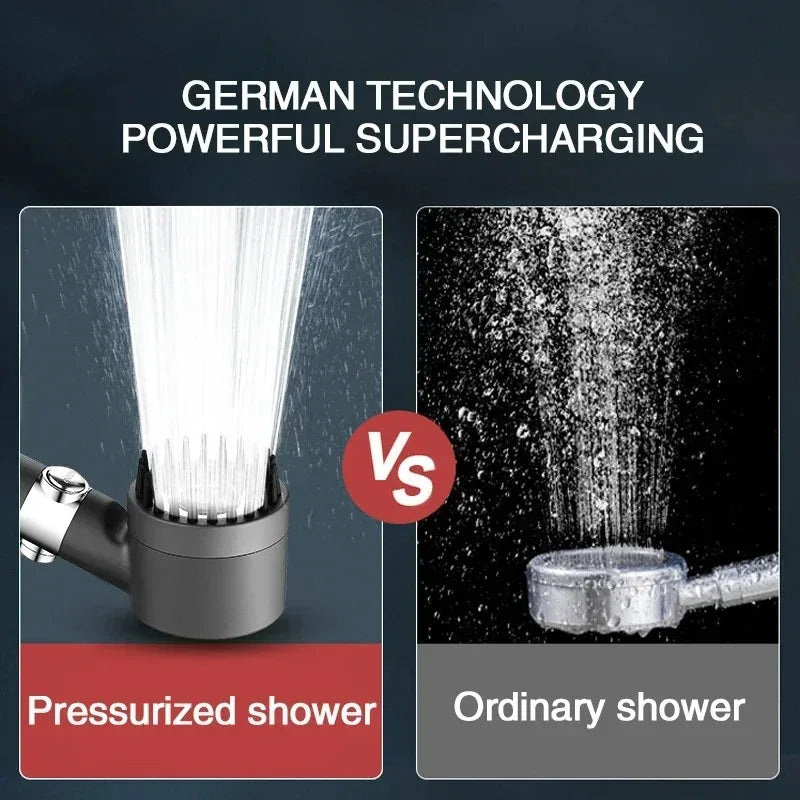3 - Mode Adjustable High Pressurized Filter Shower