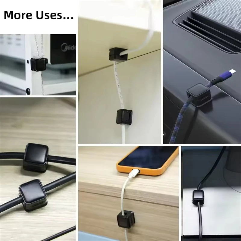 Magnetic Cable Clip Winder Holder Adhesive Wire