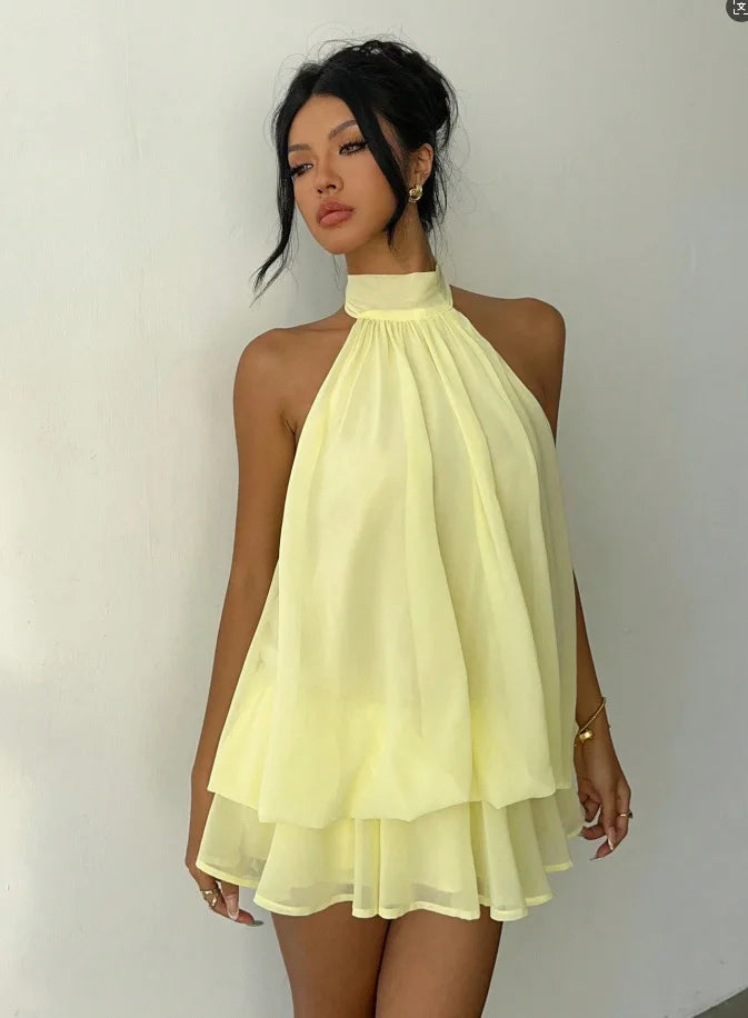 Women's Vacation Slim Fit Fashion Sexy Backless Halter