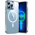 Coque de téléphone magnétique transparente ultra fine pour iPhone