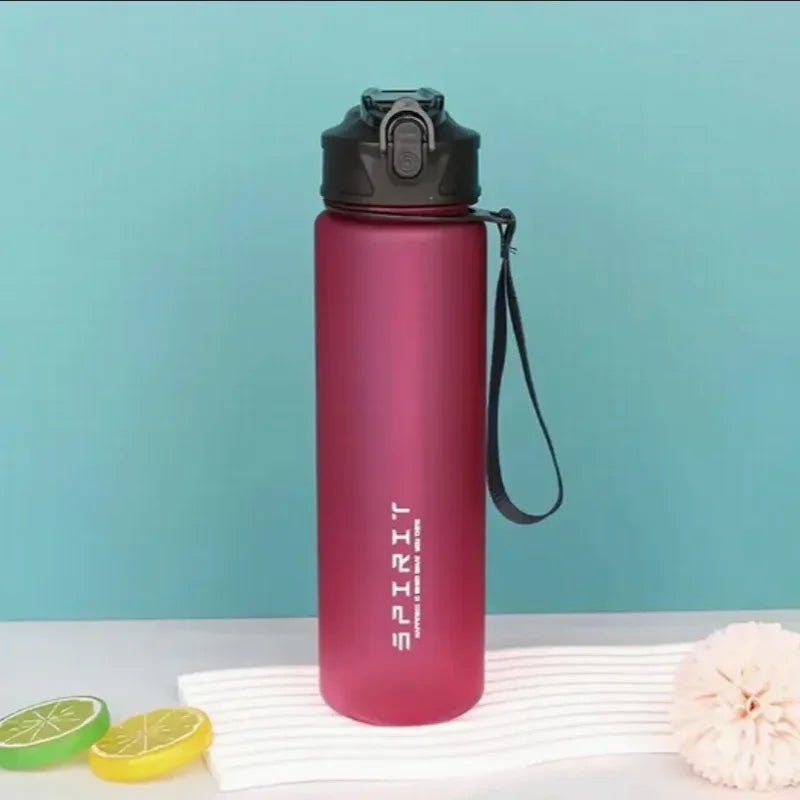 Sports Water Bottle with Time - Tracking Straw Leak