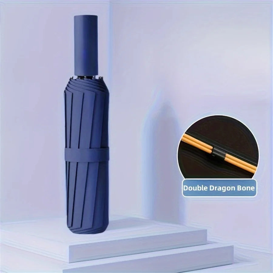 12 Bone Black Glue Fully Automatic Umbrella