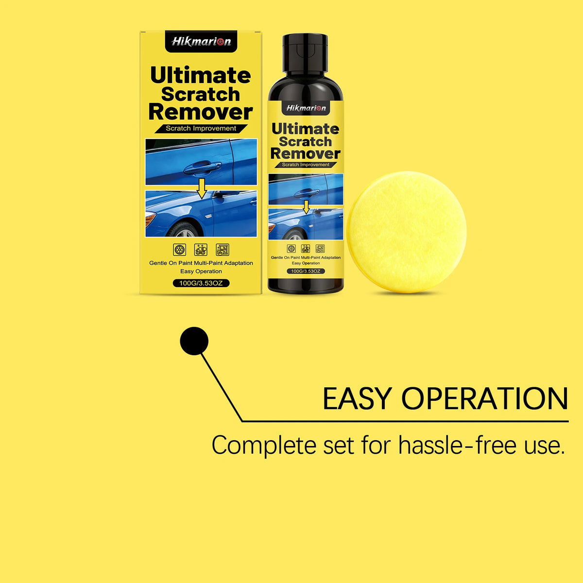 Car Scratch Repair Kit: Polishes, Restores and