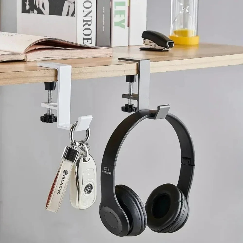 Adjustable Desk Edge Hook Holder