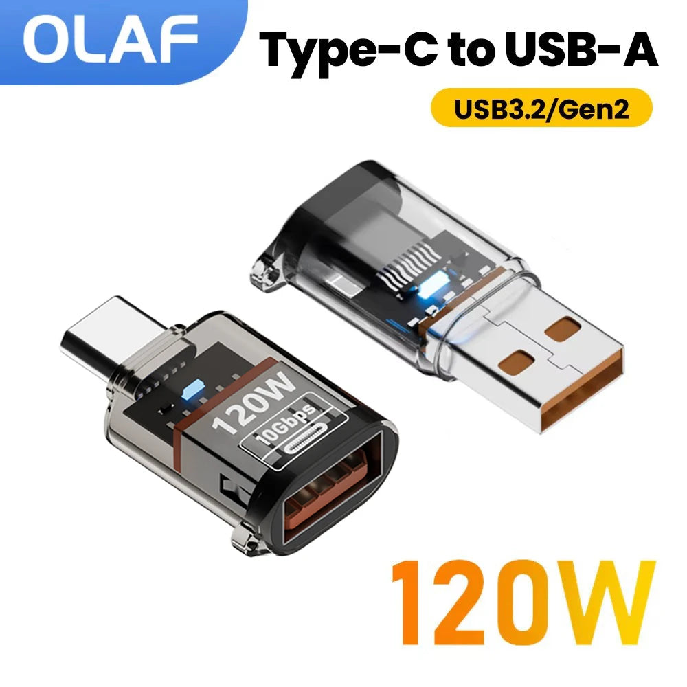 120W USB - C to USB - A OTG Adapter