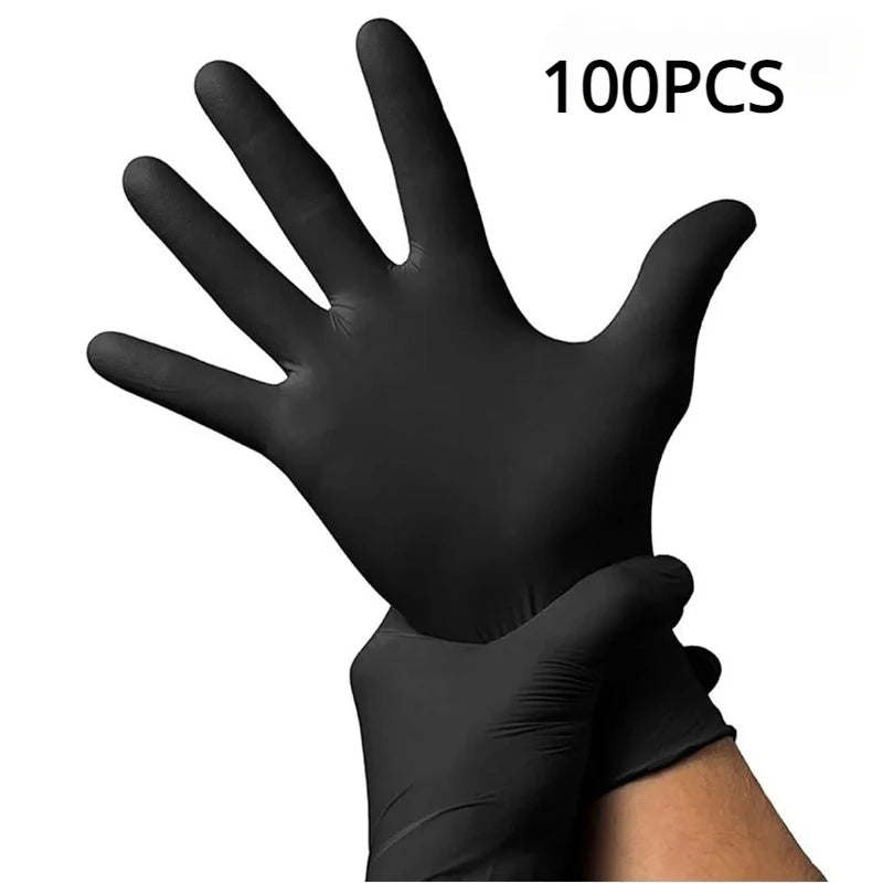 Black Nitrile Gloves Thickened