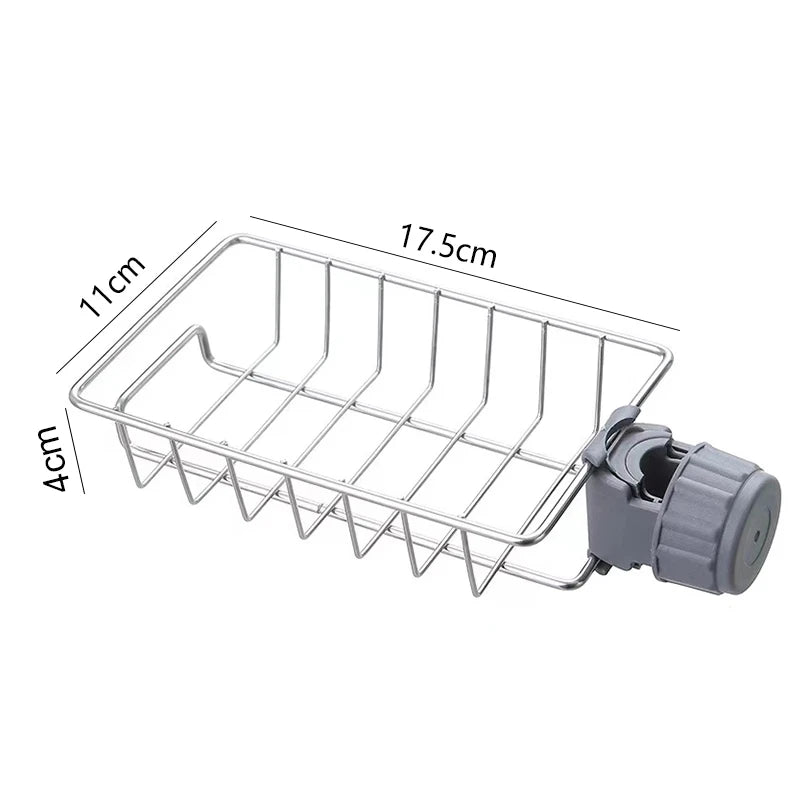 Kitchen Sink Drain Rack Sponge Storage Flexible