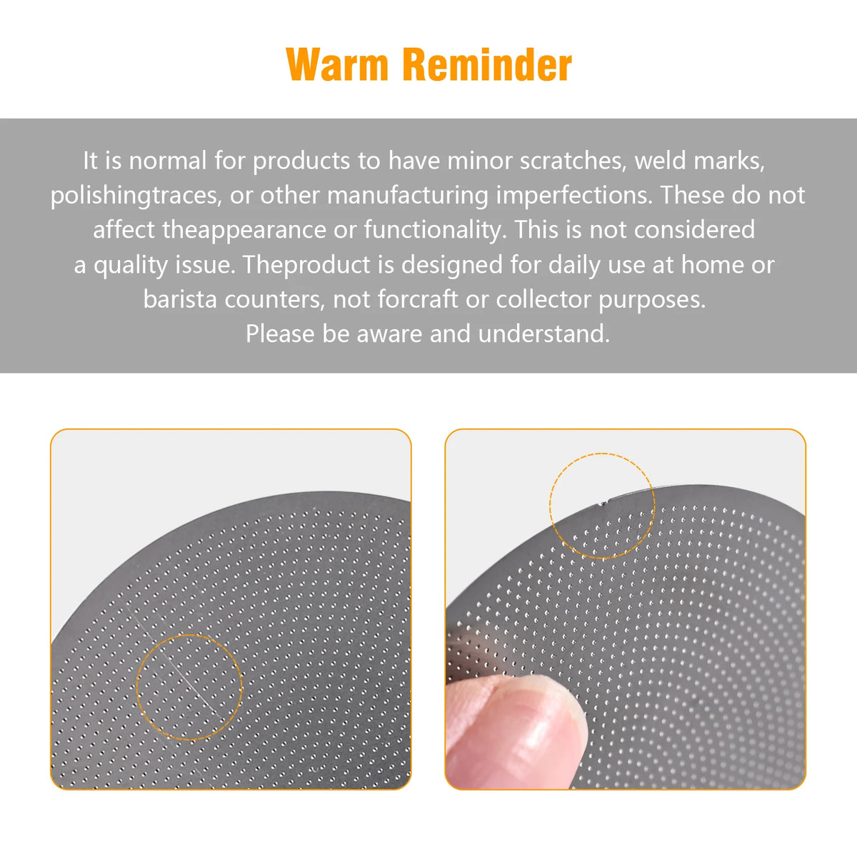 Espresso Puck Screen Coffee Filter Reusable