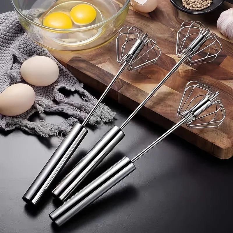Stainless Steel Egg Beater Durable Semi - Automatic