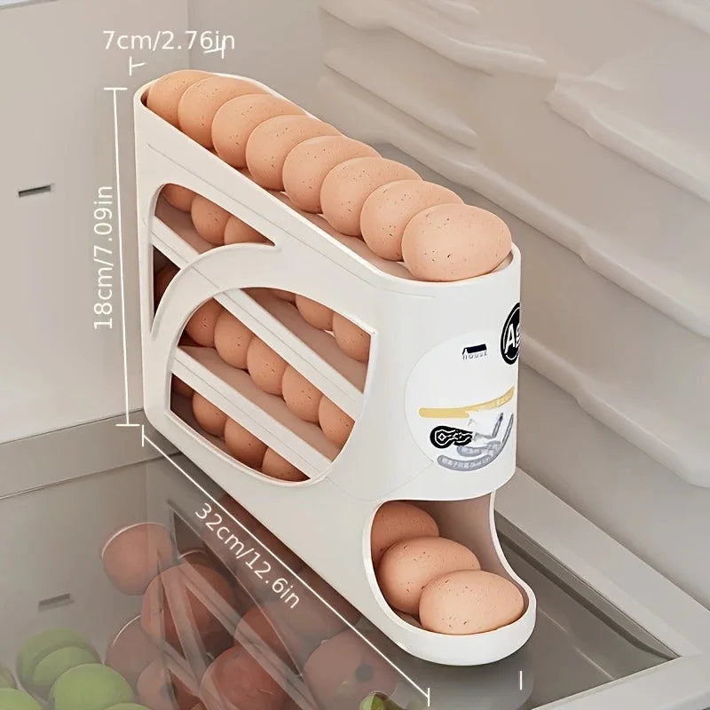 3 - Tier Rolling Egg Storage Container