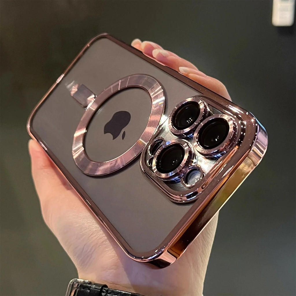 Coque Transparente Magnétique Luxe Compatible Magsafe