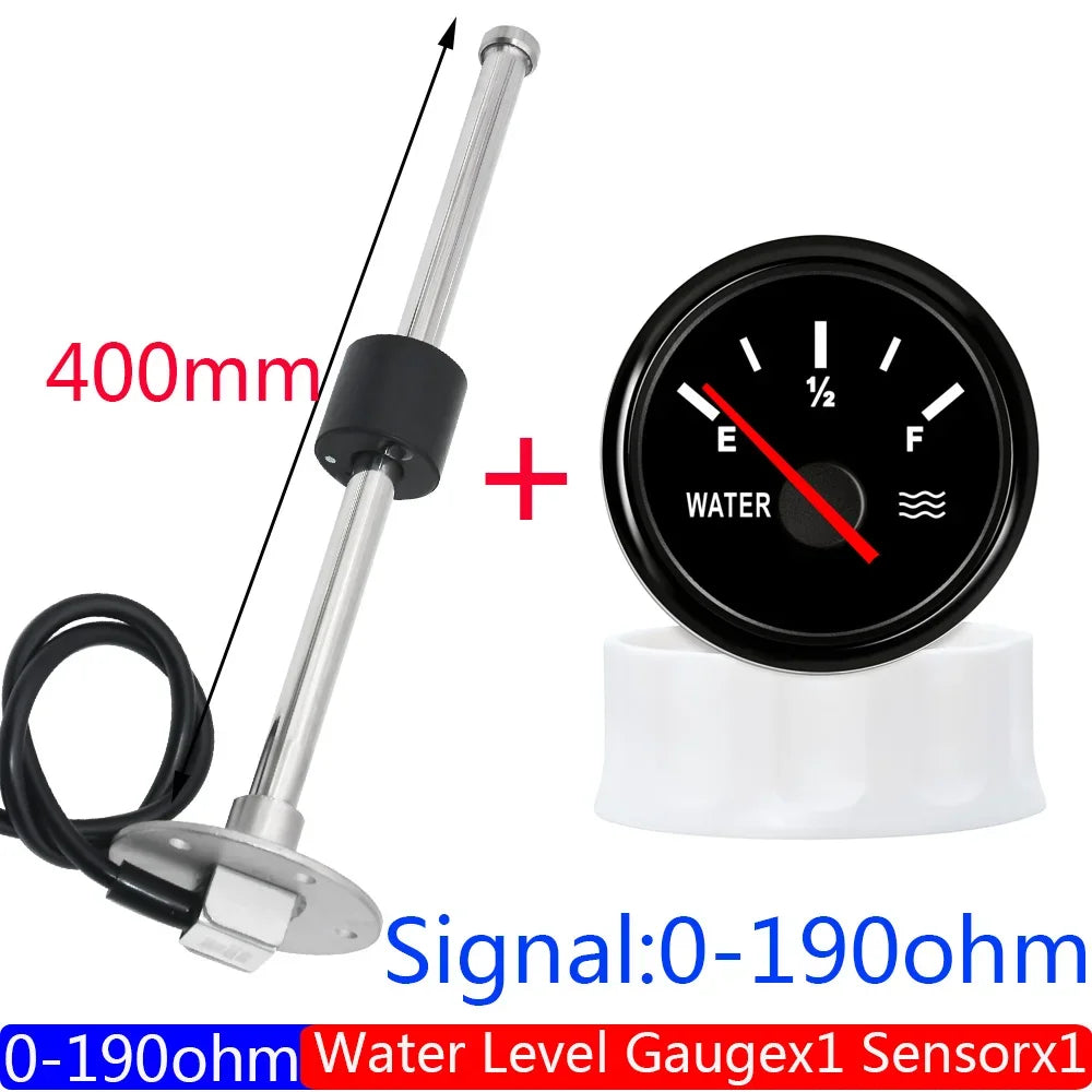 Capteur de niveau d'eau + indicateur de niveau d'eau de 52 mm pour réservoir