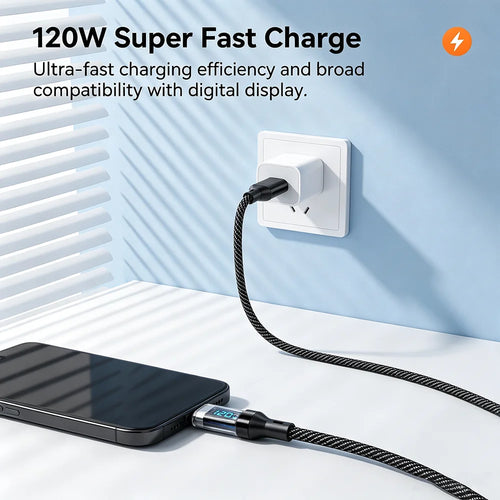 120W USB - A to USB - C Fast Charging Cable