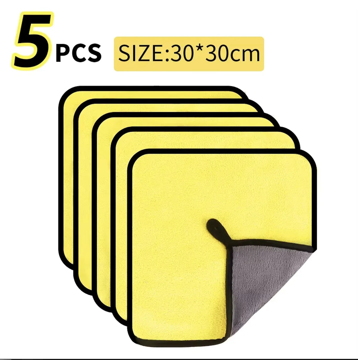 Microfiber Car Cleaning Cloth 30x60cm