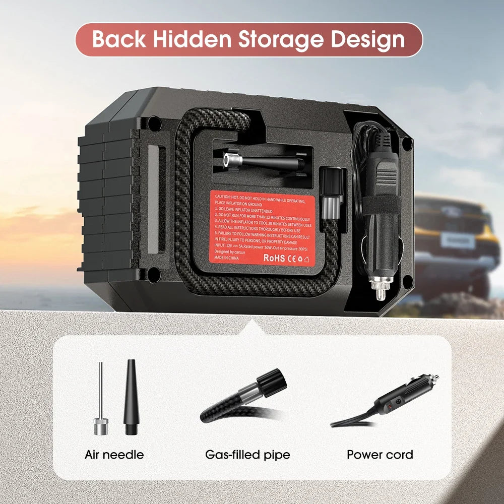 Mini Portable Air Compressor Tyre Inflator