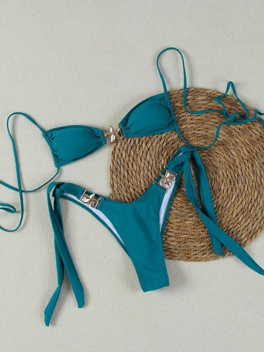 Women Bikini Sexy Fashion Split Swimsuit Backless