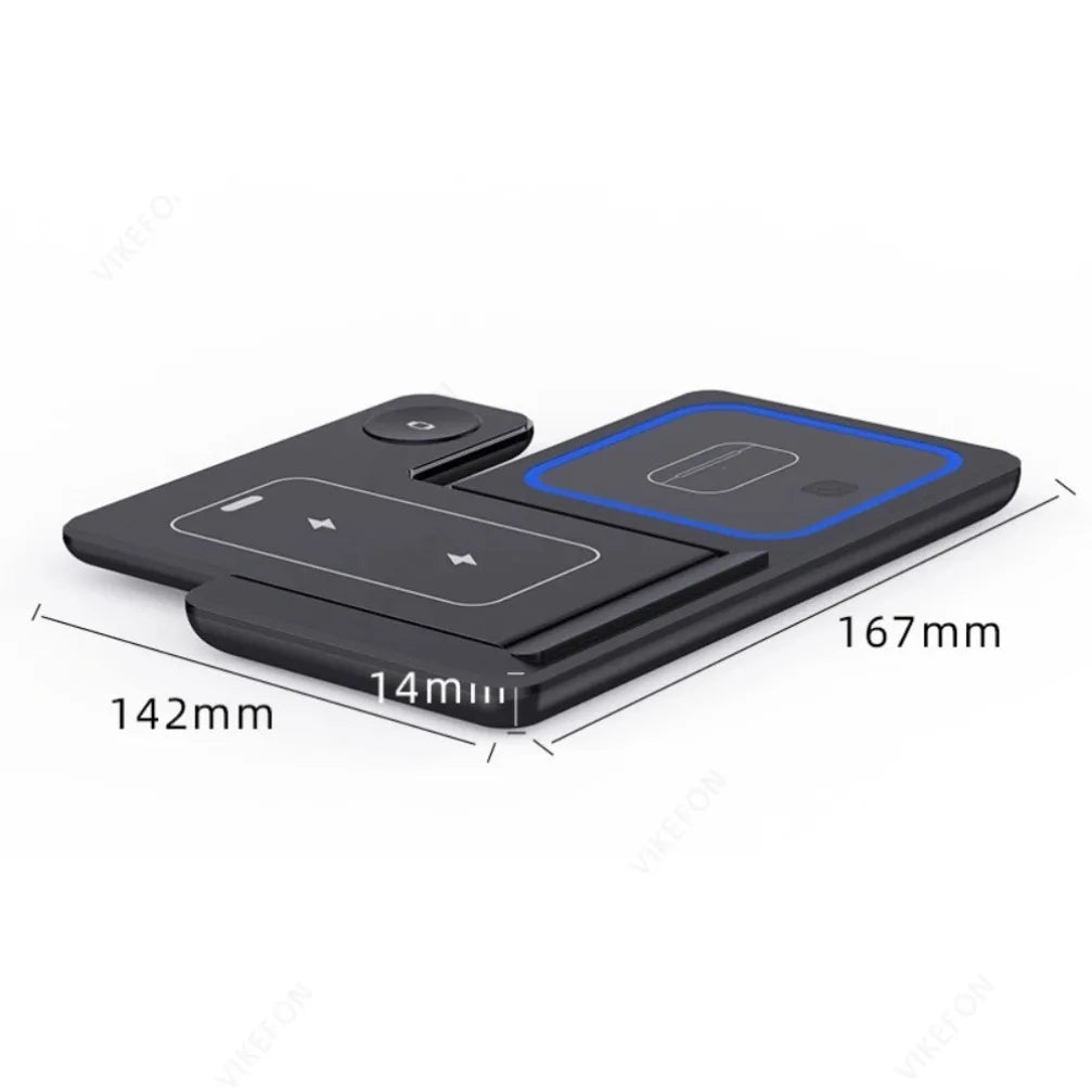 Chargeur sans fil pliable 3-en-1 30W