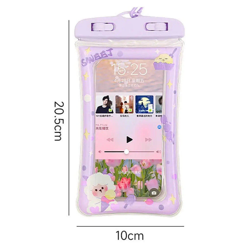 Pochette téléphone étanche dessin animé plongée dérive