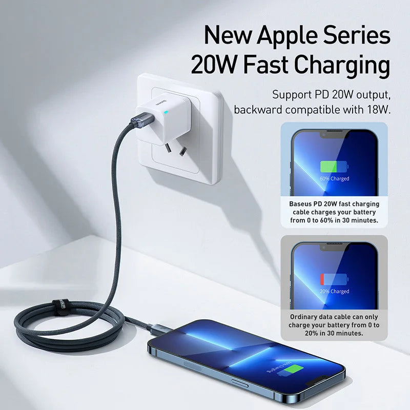 Baseus USB Type C PD 20W Cable for iPhone 14 13