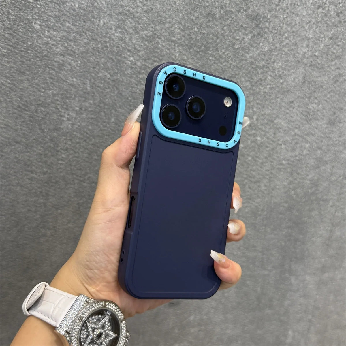 Fashion Lens Collision Color Wrist Strap Cases