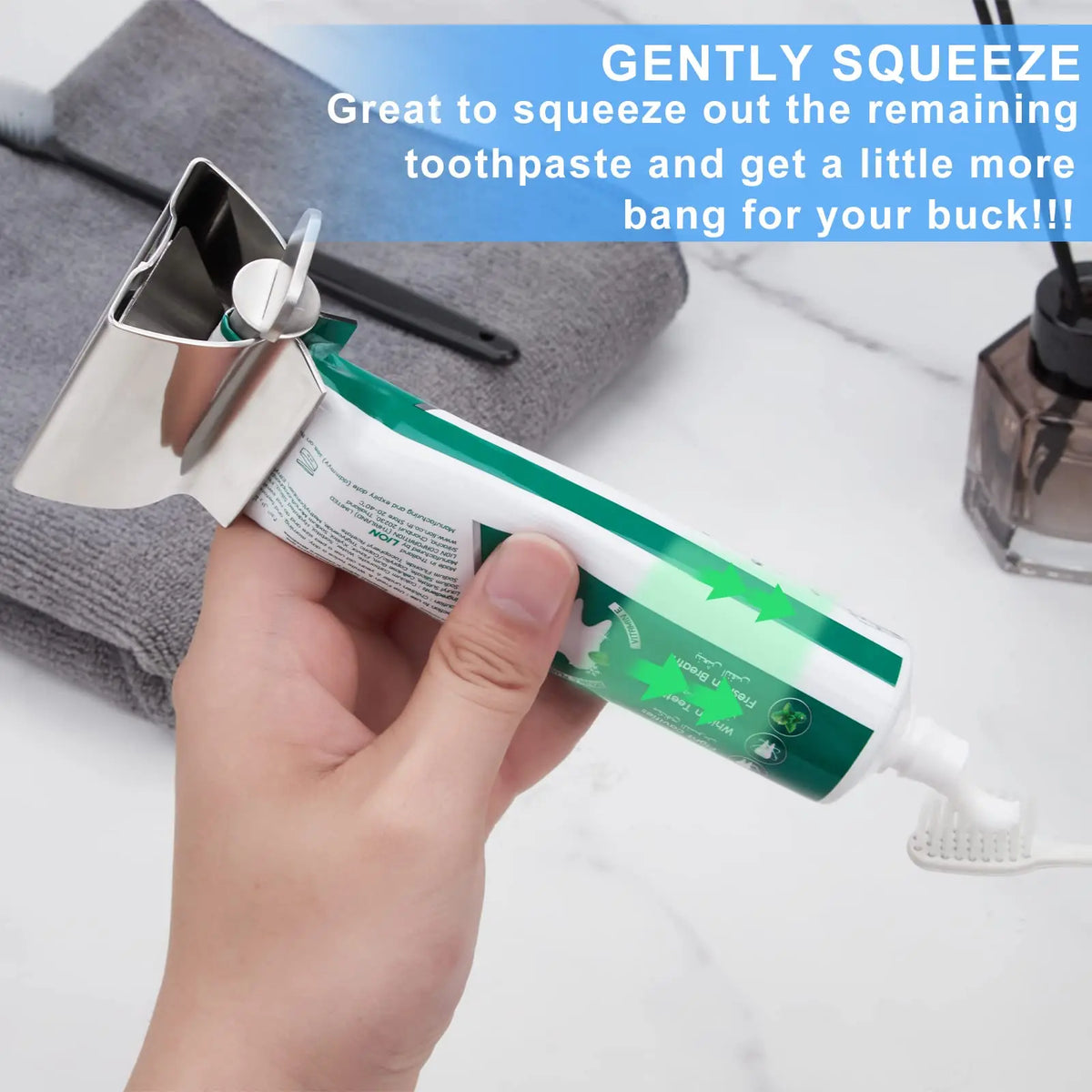 Home Toothpaste Squeezer Stainless Steel