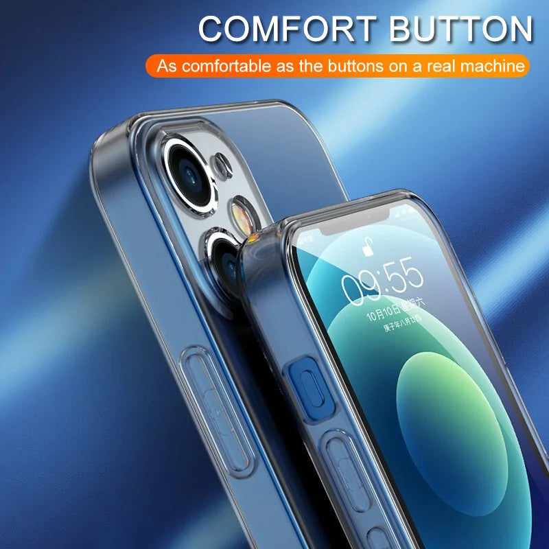 Ultra Thin Clear Phone Case For iPhone 11 12 13
