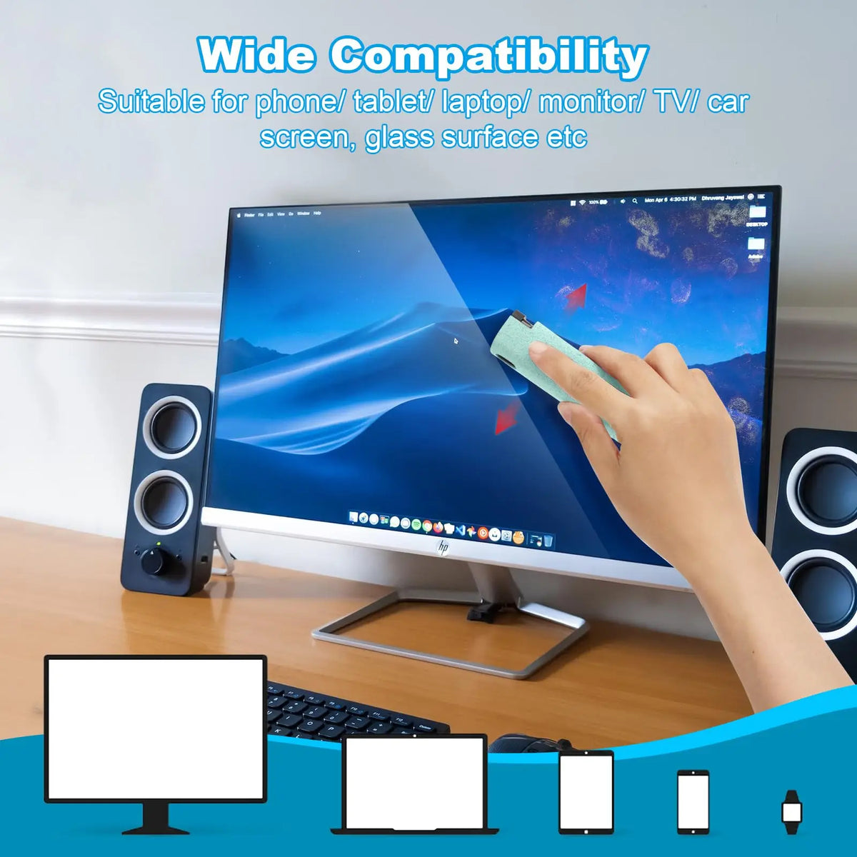 2 In 1 Phone Screen Cleaner Spray Portable Tablet