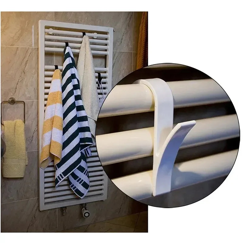 Kitchen Bathroom Hanger Clips Storage Racks White